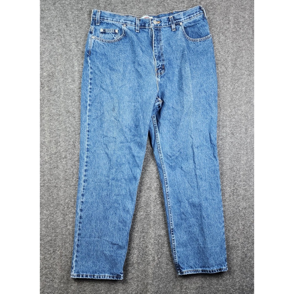 Faded Glory Loose Fit Jeans Mens 36x29 Denim Straight Leg High Rise 5-Pocket
